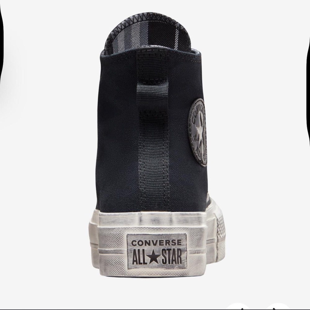 Converse Black and White High-Top Sneakers - Picture 5 of 6